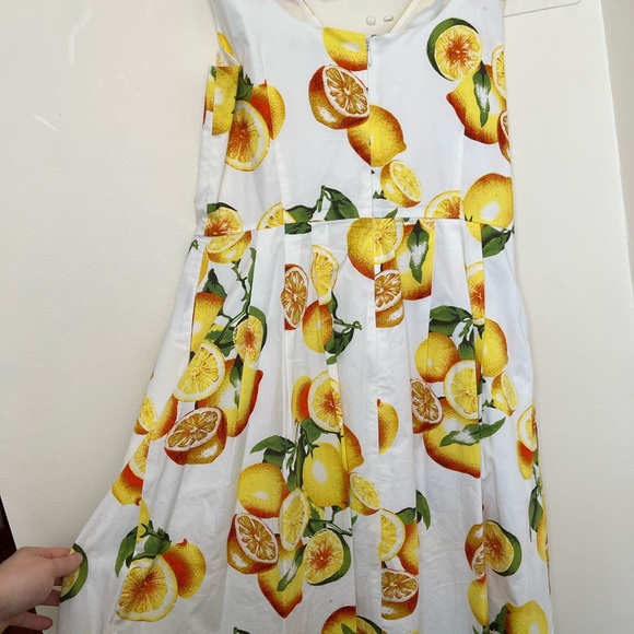 Banana Republic Lemon Print Dress with Pockets - Picture 5 of 8